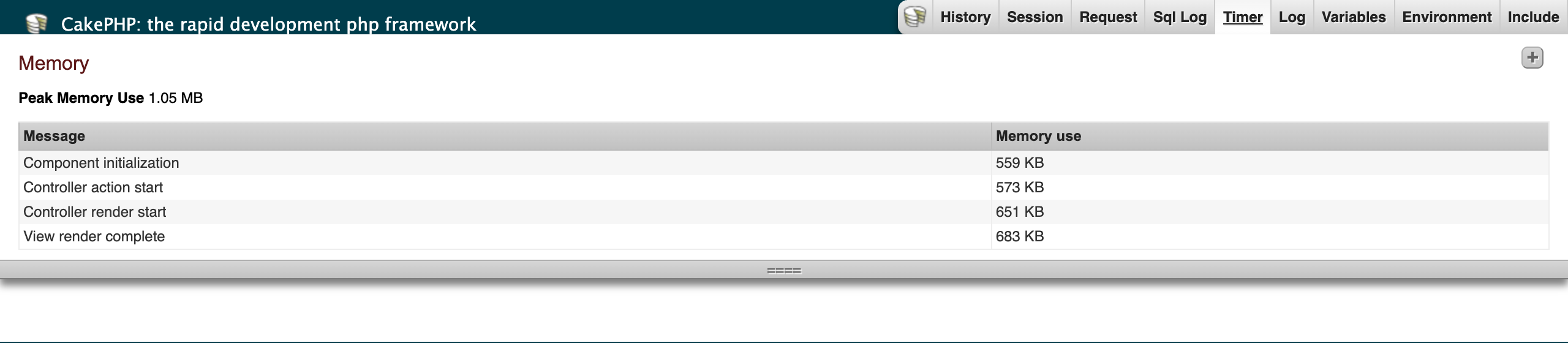 Timer panel